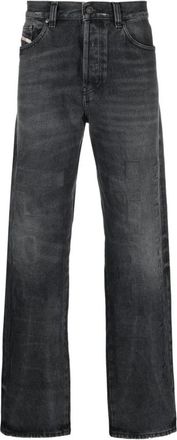 Diesel 2010 D-Macs 007J5 Straight-leg Jeans - Heren - Regular Fit Jeans - Zwart - W32 L32 - Katoen - Jeans