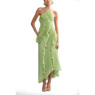 AMUR Lorelie halter gown in Stem at Nordstrom, Size 12