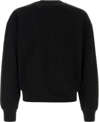 Alexander McQueen Mens Print Sweatshirt Black Logo Sweatshrt Sweater