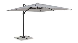 BIZZOTTO Sombrilla de aluminio gris de 3x3 brazos