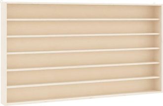 vidaXL Wooden Collectors Display Case with 6 Shelves 100x9x55 cm vidaXL