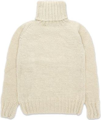 Fortela Merino Wool Turtleneck Pullover in Ivory at Nordstrom, Size X-Large Eu