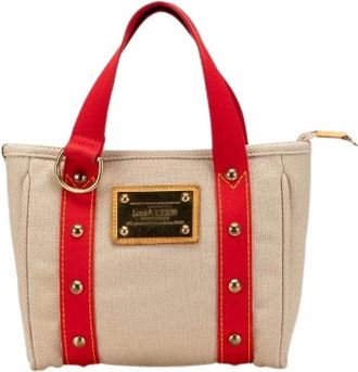 Louis Vuitton Pre-owned Mini Bags, female, Beige, Size: ONE SIZE Pre-owned Canvas handbags