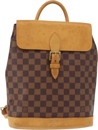 Louis Vuitton Arlequin Backpack Damier Brown Canvas Backpack Bag (Pre-Owned)