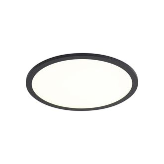 QAZQA Qazqa Panel Led Inteligente Negro De 40 Cm Con Led Regulable A