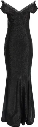 Norma Kamali Womens Black Polyester Long Dress