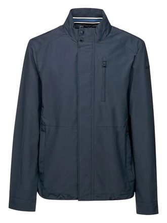 Geox zip-fastening button-detail jacket - men - Cotton/Polyamide - 50 - Blue