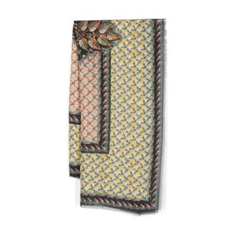 Etro Etro, Winter Scarves, female, Multicolor, Size: ONE SIZE Floralia Decorated Scarf
