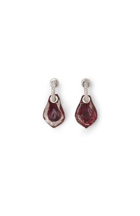 Lanvin Aurore Earrings in Bright Red/transparent at Nordstrom