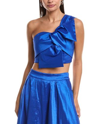Milly Milly Laney Bow Cropped Top