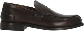 Berwick 1707 Brown Pebbled Leather Mask Loafers