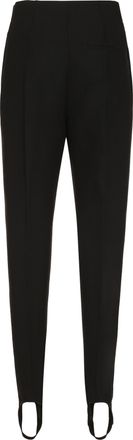 Bottega Veneta Womens Trousers High-Rise Cotton Black Viscose Straight