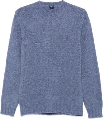 Fedeli Stijlvolle Sweater Mu 006411 - Heren - Cashmere truien - Blauw - 2XL - Kasjmier - Truien & Vesten