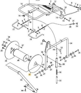 STIGA Sports Rueda De Goma Para Serie 500 Original Stiga - 1126-9177-01