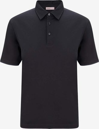Herno Kurz&auml;rmeliges Polohemd aus Jersey Resort