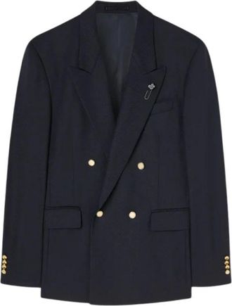Lardini Giacca - Heren - Blazers - Blauw - XL - Wol - Jassen