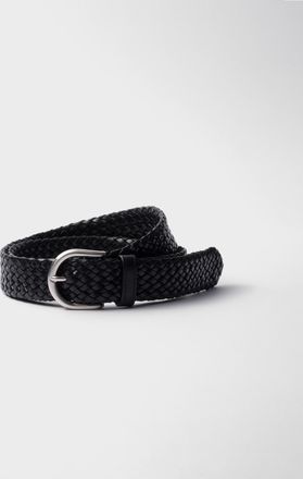 Prada Braided leather belt