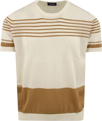 Drumohr Stijlvolle T-shirts en Polos - Heren - Ronde hals truien - Veelkleurig - M - Truien & Vesten