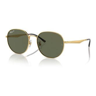 Ray-Ban Gouden Gepolariseerde Zonnebril Kristal Groen Stijl - unisex - Zonnebrillen - Geel - 57 MM - Accessoires