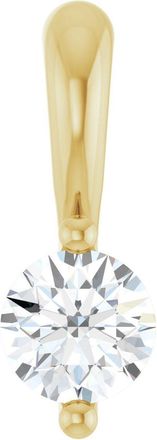 Diamond2Deal 14k Gold 1/10 CT Lab-Grown Diamond Pendant
