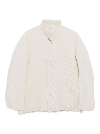 Homme Plissé Issey Miyake MC: September pleated jacket - men - Polyester/Polyester - 2 - Neutrals