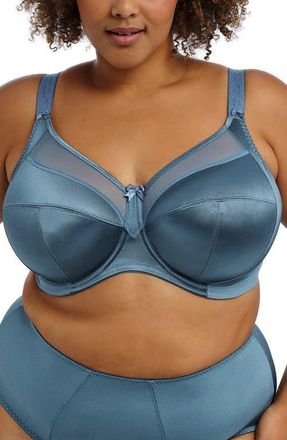 Goddess Keira Full Figure Underwire Bra in Mediterranean Blue at Nordstrom, Size 38J