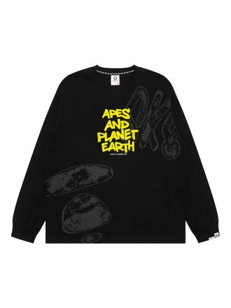 Aape By A Bathing Ape long-sleeve T-shirt - men - Cotton - M - Black