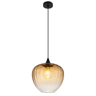 Globo Lighting Globo - L&aacute;mpara Colgante - Sander - &Aacute;mbar - Vidrio - &Oslash; 29cm - E27