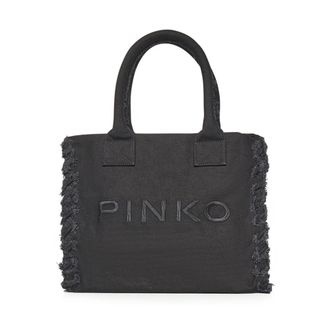 Pinko Tote Bags, female, Black, Size: ONE SIZE Borsa