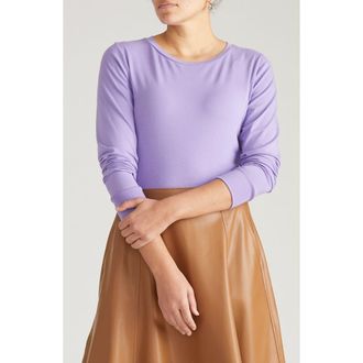 Universal Standard T Rex Long Sleeve Tee in Purple Posey at Nordstrom, Size 3Xl