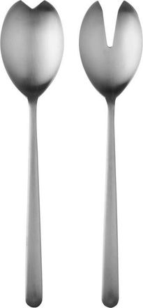 Mepra Brushed Salad Servers in Brushed Stainless Steel at Nordstrom