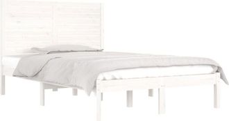 vidaXL Vidaxl - Estructura De Cama Doble Peque&ntilde;a Madera Maciza Blanca 120x190cm
