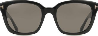 Tom Ford FT1216 HAYLAY 01A Womens Sunglasses Black Size 53