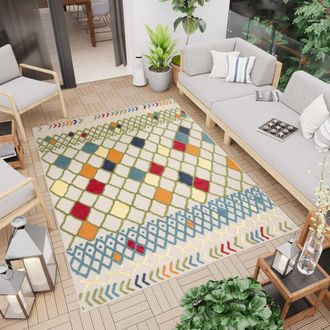 Tapiso Alfombra de exterior de polipropileno en crema 200x300 cm