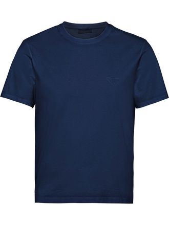 Tシャツ・カットソー PRADA Midnight Blue Cotton T-Shirt 0400020227042_BLACK?wid=600&