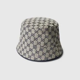Gucci GG Cotton Canvas Bucket Hat, Blue