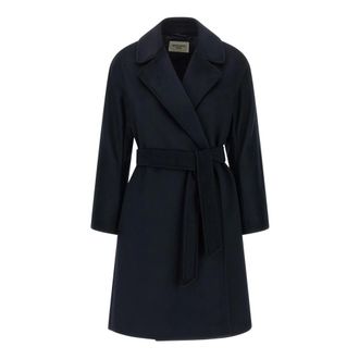 Max Mara Pedale Coat - Coats - Mujer - Azul - 2XS