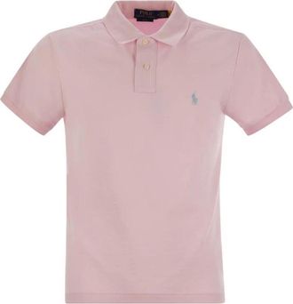 Polo Ralph Lauren Classic Fit Pique Polo Shirt - Heren - Polos - Roze - M - Katoen - Tops