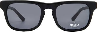 Shinola Grey Rectangular Mens Sunglasses SH1502S 001 52