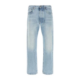 Valentino Garavani Straight Jeans, male, Blue, Size: W31 Denim Pants