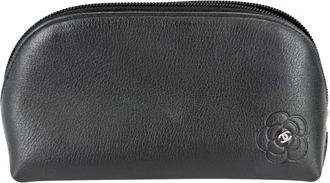 Chanel Black Leather Pouch (Pre-Owned)