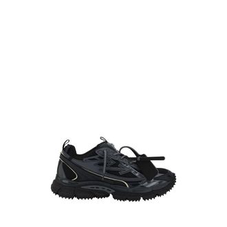 Off-white Black Polyester Athletic Mens Sneakers