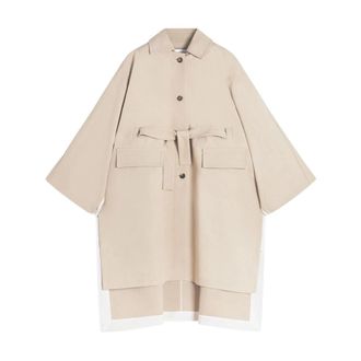 Lanvin Dames, Mantels, Beige, Maat: XS Gabardine
