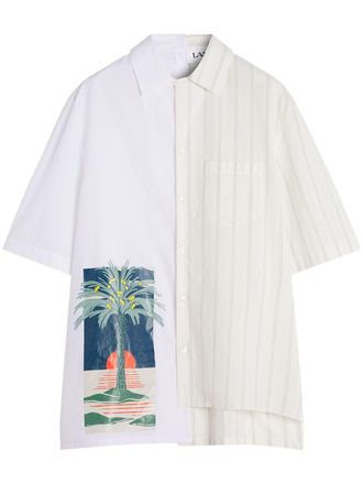 Lanvin Asymmetric White Shirt