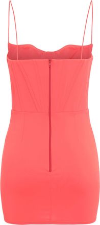 Alex Perry Womens Mini Dress Technical Fabric Orange Nylon