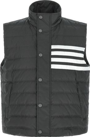 Thom Browne 4 Bar Gilet Grigio-Uomo