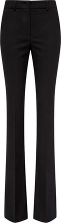 Sportmax Febe Broeken - Dames - Wijde Broeken - Zwart - M - Wol - Broeken
