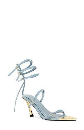 Azalea Wang Adomas Ankle Strap Sandal in Blue at Nordstrom Rack, Size 6.5