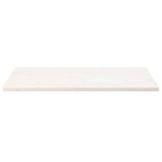 Berkfield Home Table Top White 110x60x2.5 cm Solid Wood Pine Rectangular