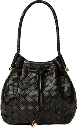 Twinset Bucket Bags, female, Black, Size: ONE SIZE Handwoven Bucket Bag